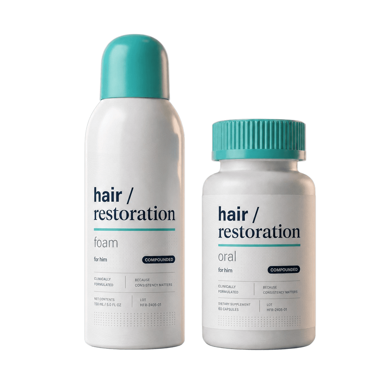 Foam + Oral (Male) hair restoration product